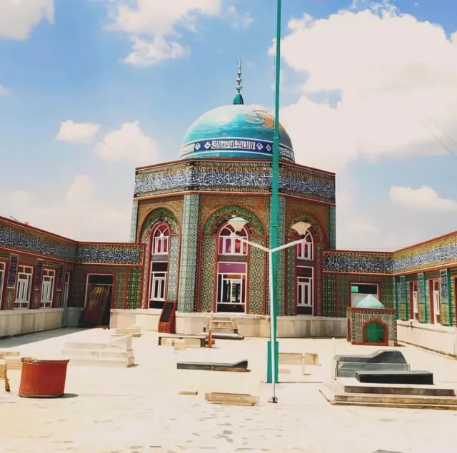 Blue-domed shrine in Ghazni