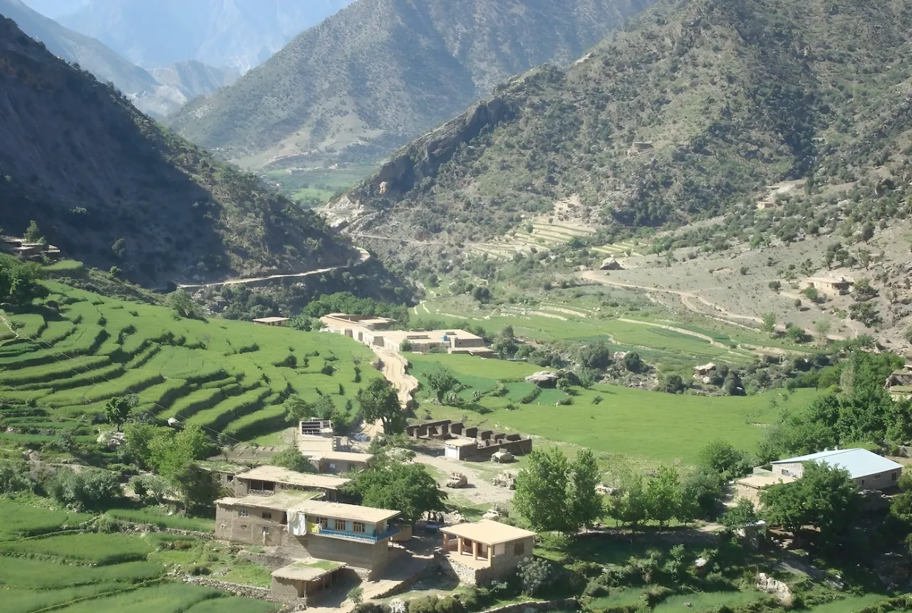 River valleys and green scenery